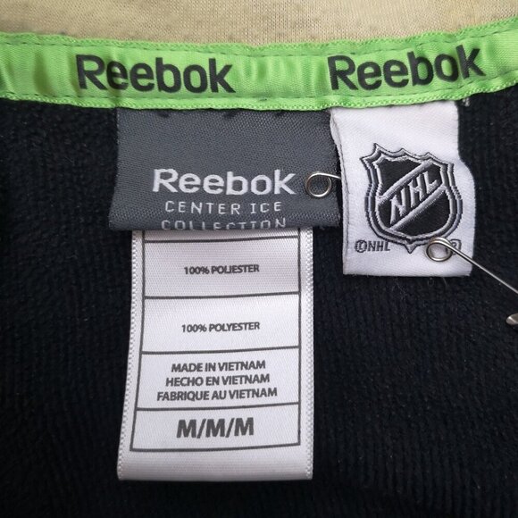 Reebok NHL Center Ice Men's Size Med. Full Zip Pittsburg Penguins Black Hoodie - Picture 3 of 15